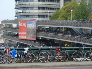 Amsterdam Train station bike parking lot